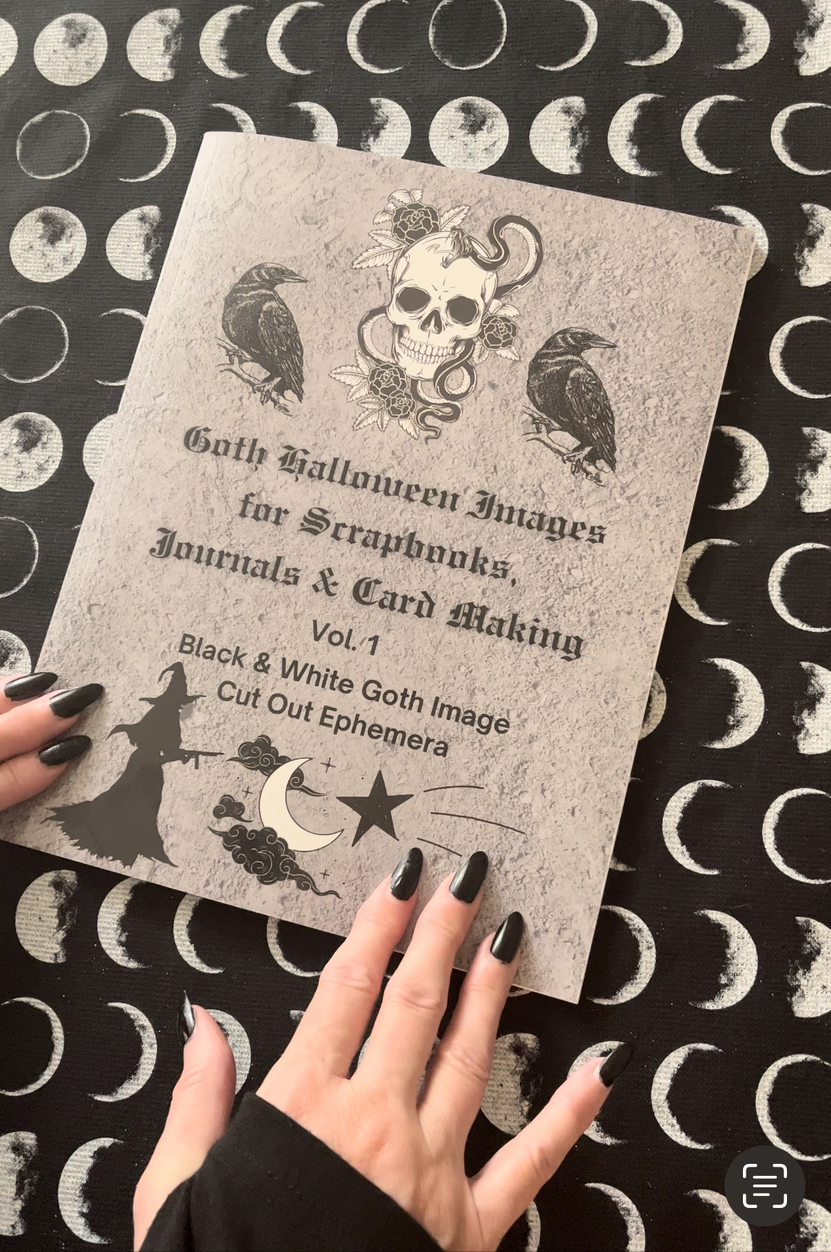 Goth Halloween Images for Scrabooks, Journals & Card Making